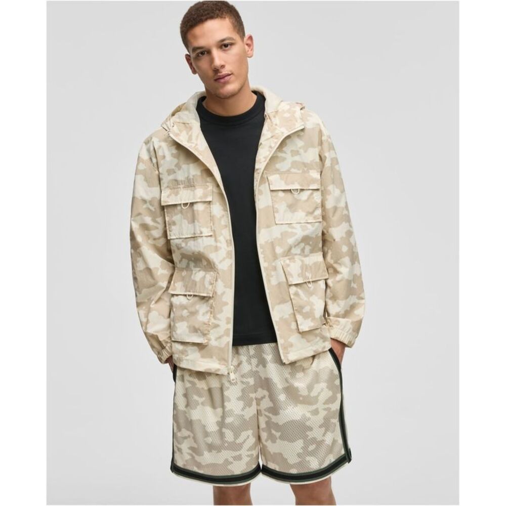 Mode Of One Mens Camouflage Hooded Ripstop Utility Jacket, NWT